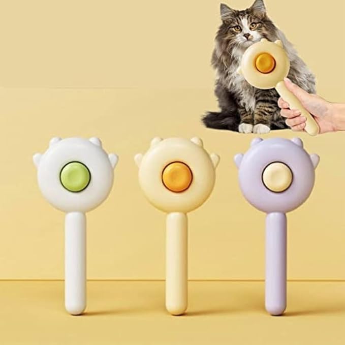 Dogesh Self-Cleaning Slicker Brush — Deshedding Comb for Cats & Dogs