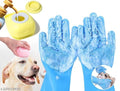 Dogesh Silicone Bath Brush & Grooming Glove Set — Set of 2